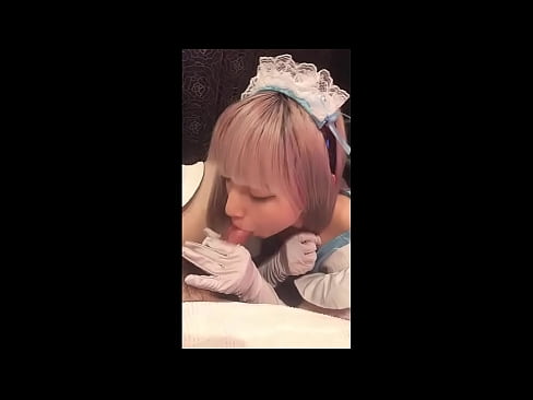 ❤️ Japanese Idol [mayuka], French maid costume, part 1, blowjob and jerk off with lotion ️ Lisud nga porn sa amon ️❤